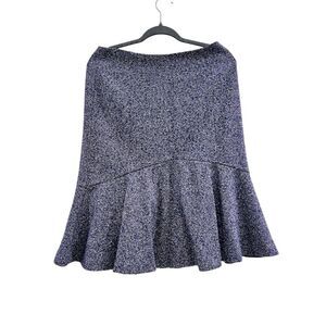 Ann Taylor Women's Purple Tweed Flare Skirt Size 6 Knee Length